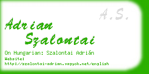 adrian szalontai business card